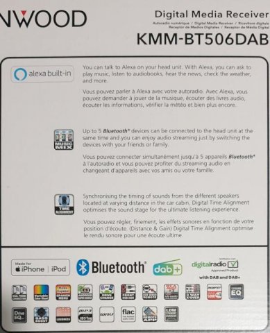 novi Kenwood KMM-BT506DAB